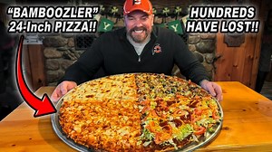 71K views · 1.9K reactions | Today I'm taking on the "Bamboozler" 24 inch pizza challenge at The Vermilion Club in Tower, Minnesota!! I've got an hour to try and win my $60 meal for free!! | Randy Santel | Facebook