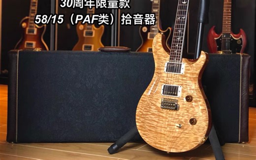 【测评：149期】高端美产PRS如何选购？且看这只Wood Library做实例分析，Custom 24三十周年纪念款 30th 58/15拾音器电吉他