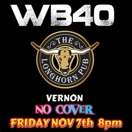 WB40 – Live at The Branding Iron Pub Saturday, November 8 | Showtime 8 PM The energy keeps rolling Saturday night as WB40 hits The Branding Iron stage with a killer lineup of classic rock and crowd-pleasing dance tunes from the 60s, 70s, 80s, and 90s. Scott Webb and Dale Basnett deliver an authentic live show full of great songs and good times. Bring your friends, grab a table, and make it a night out to remember. #TheBrandingIronPub #LiveMusicArmstrong #WB40 #ClassicRockVibes #DanceFloorFavorit