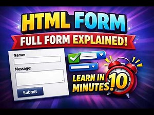 HTML Form Tutorial 06 (2026) – Full Form Explained!