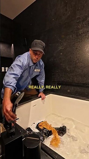 its bathtub laundry