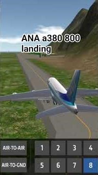ANA A380 800 landing in simple planes