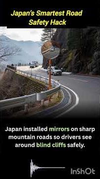 Why Japan Uses Curved Roadside Mirrors to Save Lives on Mountain Roads #trafficlights