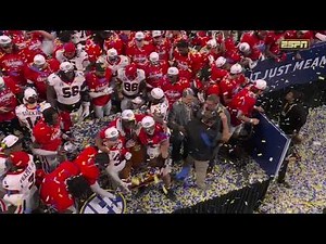 [FULL] Georgia Bulldogs presented with the SEC Championship trophy 🏆 | ESPN College Football