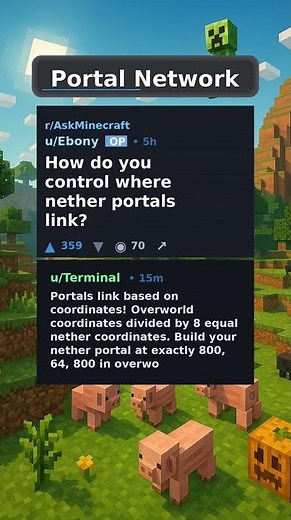 How do you control where nether portals link? #shorts