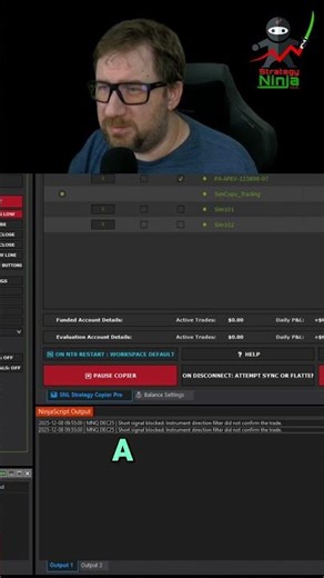 NinjaScript Output: Why Your Trades Didn't Execute #shorts