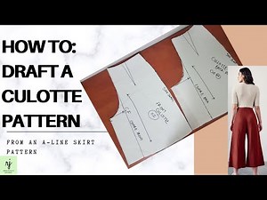 HOW TO DRAFT A CULOTTE PATTERN|| DIY CULOTTES|| CULOTTE PATTERN TUTORIAL|| REMI JUNAID