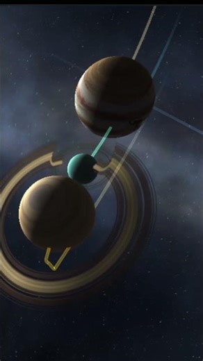 Jupiter vs Saturn vs Uranus -Planets Colided - solor smash simulation #shorts
