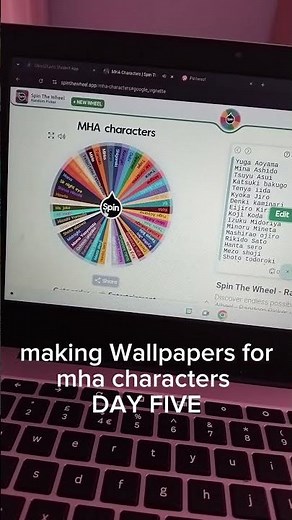 making Wallpapers for mha characters DAY FIVE #wallpaper #mha