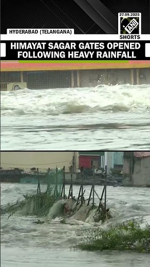 Musi River swells following heavy rainfall, Himayat Sagar gates opened