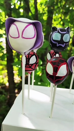 Delicious Cake Pops Inspired by Spidey and Friends