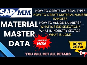 02 | Material Master Data in SAP #sapmm #materialmanagement #materialmatters
