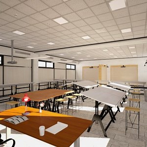 Architecture Design Studio Classroom - 3D Model by zyed