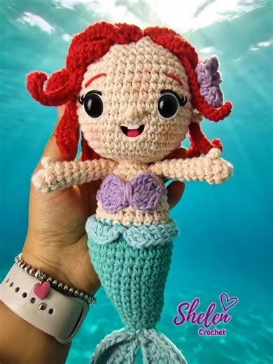 Little Mermaid amigurumi #crochet #knitters #princesses
