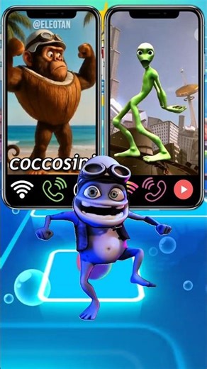 Crazy Frog🐸 Brainrot 🆚️ Alien dance #crazyfrog