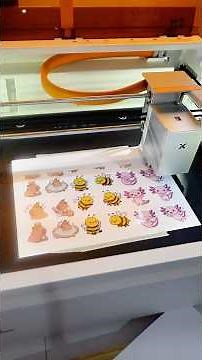 I can finally make my own stickers 💃 #xtoolm2 #xtool #crafts #smallbusinesstools #stickers