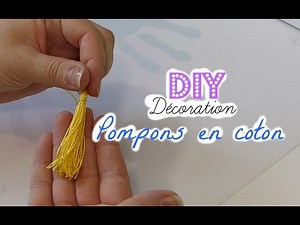 [ Tutoriel N°6 ] : DIY Faire des pompons avec du fil de coton - hyper facile