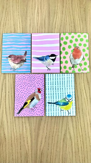 Kate Jackson on Instagram: "Over in my shop now are a set of beautiful cards designed by my daughter Martha and her partner Adam. They are a selection of my favourite birds that live in The Last Homely Garden. I am thrilled with them! Pop over and take a look if you would like a set of colourful birds cards to go in your card stash! #thelasthomelyhouse #thelasthomelygarden #youtube #birdsinmygarden"