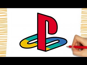 How to Draw a PLAYSTATION CLASSIC LOGO I Easy