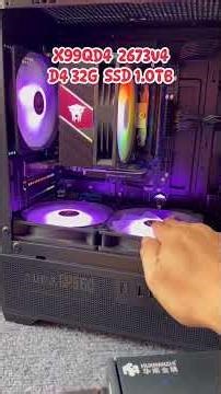 Huananzhi X99QD4, 2673v4 20core, D4 ​​32G, SSD 1T #chuongmaytram