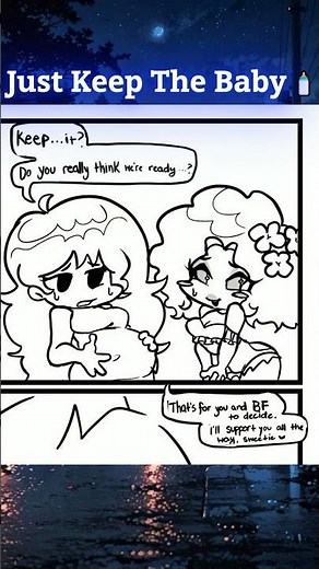 Just Keep The Baby GF 🍼 [FNF Comic📖] #fnf #fridaynightfunkin #shorts
