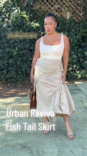 Khaki Fishtail Skirt: A Statement Style