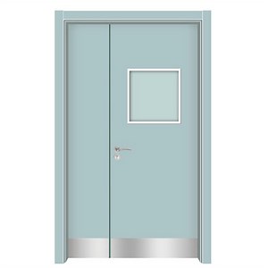 [Hot Item] Anticollision School Classroom Wooden Interior Door Scrachproof Glass Panel Door for Children
