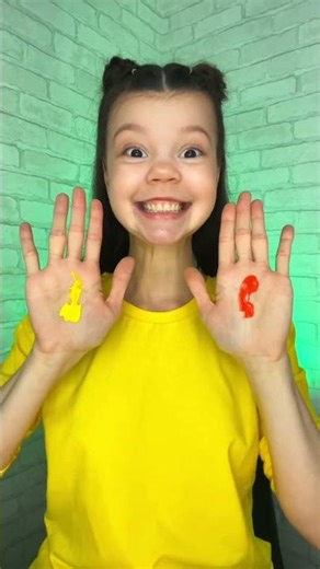 Mix Red + Yellow to Make Orange! 🔴➡️#art #orange