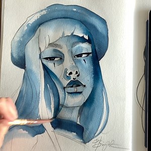 361K views · 4.7K reactions | With this song it hits so differently  Almond eyes by Novaa You can check out the full sketching process on my YouTube channel ☝(link in bio) | Polina Bright | Facebook