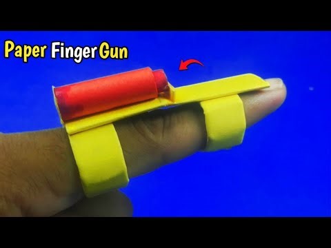 Paper Finger Gun | DIY Mini Paper Gun | How to make Paper Gun Easy At Home