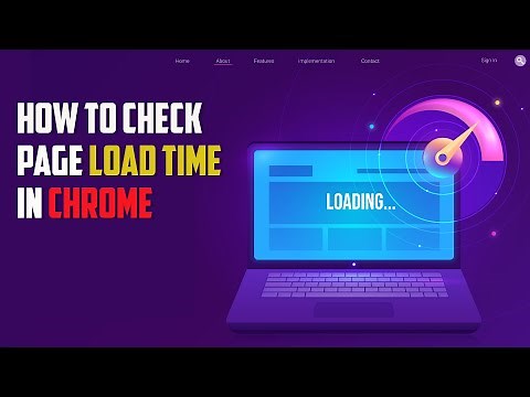 How To Check Page Load Time in Chrome