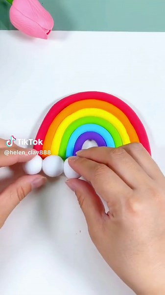 Clay rainbow hanging ornament#superlightclay #handicraf #handmade #claywork #rainbow #🌈❤️