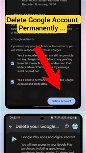 Delete Gmail Account Step by Step - No Recovery ⚠️ #gmail #google #shorts