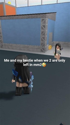me and my bestie when we both are the only one in MM2 (this is not my avatar)