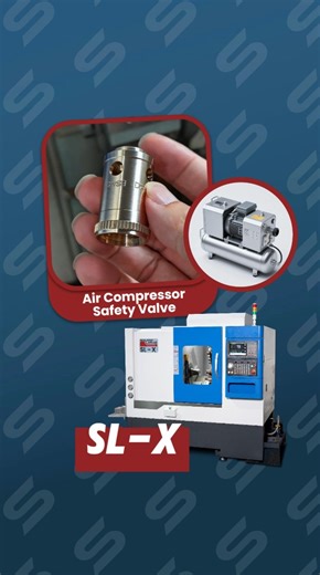 10K views · 56 reactions | How to Machine Air Compressor Safety Valve Part on SL-X CNC Lathe with Servo Turret, Y-Axis Drilling & Engraving? #cnc #cnclathe #cncmachining #metalworking #usamanufacturing #smartlathe | Smartlathe | Facebook