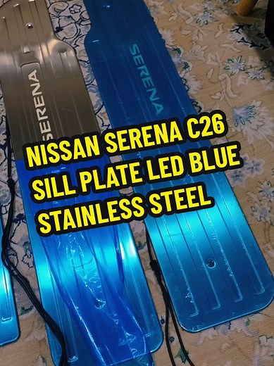 Nissan Serena C26 LED Sill Plate Set - Warna Biru