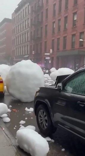 New York Manhattan hail's Strom nature gone wild #assamtezpur