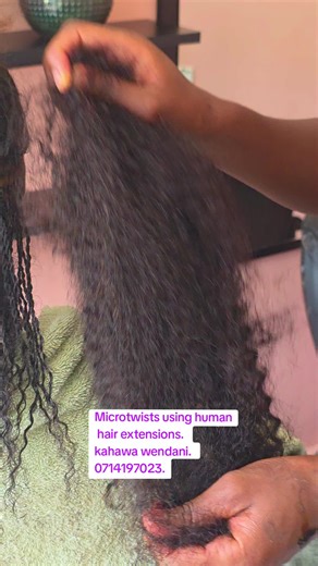 Microtwists with Human Hair Extensions Tutorial