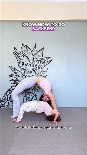 Backbend Easy Tutoria🔥😱 #howto #backbend #tutorial #easytips #sisters