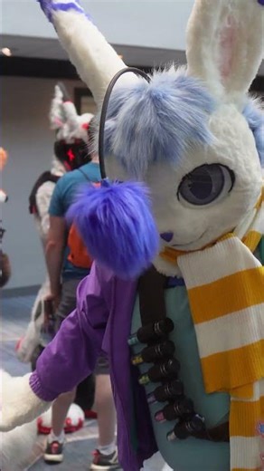Cute Fursuits at Houston's Stratosfur Furry Convention! #fursuit #furry #shorts
