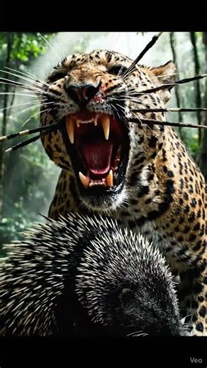 LEOPARD Gets ROCKED by Hedgehog's Exploding Quills! 🤯