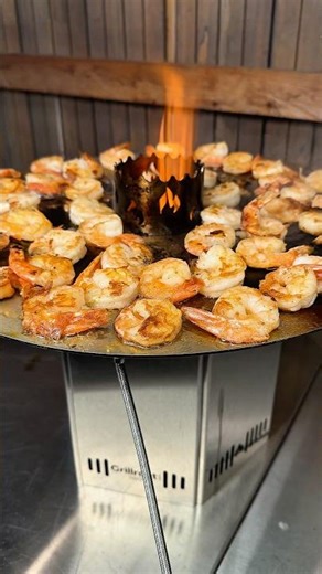 🔥🥩 Immer lecker! Garnelen von der Mini Feuerplatte 💪