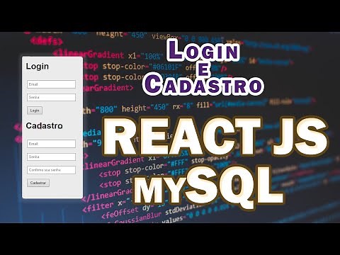 Página de Login e Cadastro utilizando React Js, Node e MySQL (Simples)