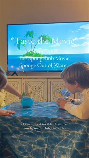 Jessica Kenyon | Pt 3 | The SpongeBob Movie: Sponge Out of Water | Friday night 🏝️ I think this one has been their favorite so far! | Instagram