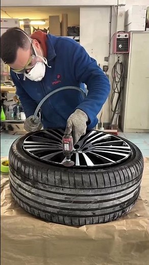 Professional Alloy Wheel Curb Rash Repair and Polishing Step by Step
