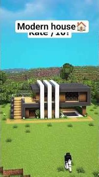 ✨ I Built the PERFECT Modern House in Minecraft! 🤯🏡 #shorts