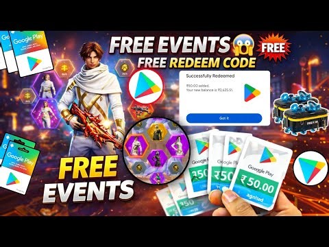 Free redeem code | Free Fire Event Free निकले 🔥Free Redeem Code App | Google Play Gift Card New App