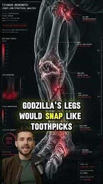 Why Godzilla Can’t Actually Exist! 🦖☢️ #godzilla #science #physics #monsters #biology