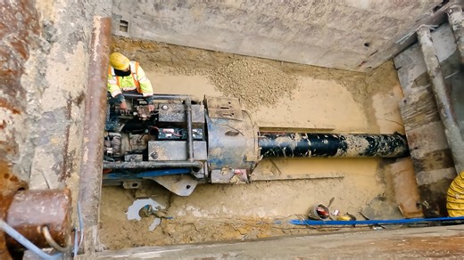 How engineers drill under railroads without shutting them down