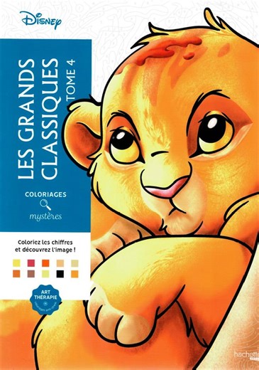 Disney the Lion King Color by Number Coloring Book for Adults and Teens, Les Grands Classiques Mystery Printable - Etsy